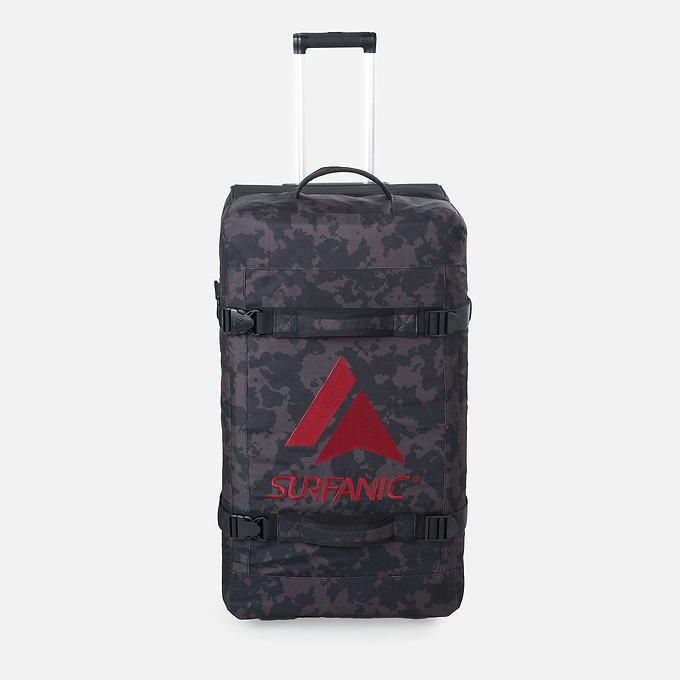 Surfanic Maxim 3.0 120L Roller Bag - Black Map