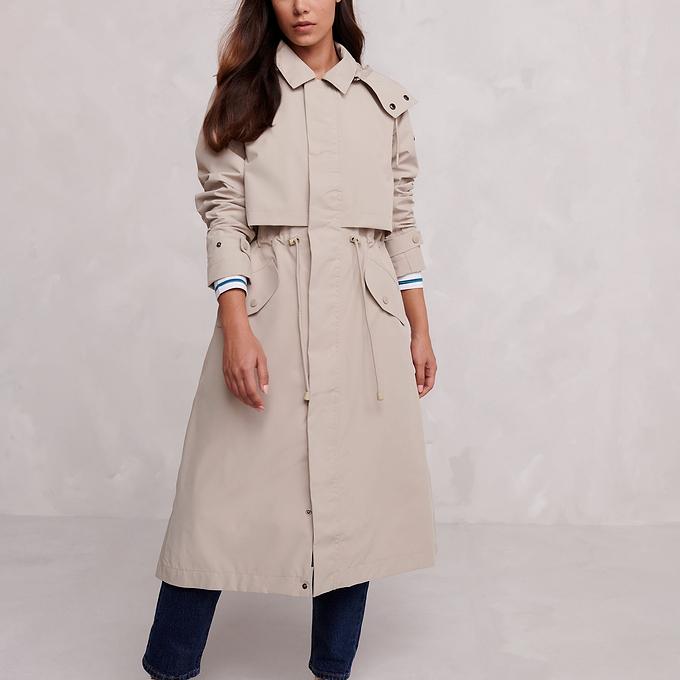 Alva Womens Waterproof Jacket - Taupe