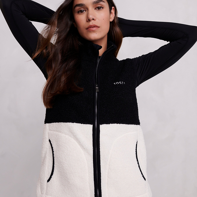 Rayner Womens Sherpa Gilet - Vanilla