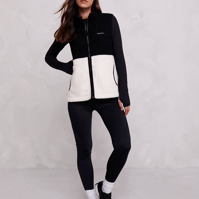 Rayner Womens Sherpa Gilet - Vanilla