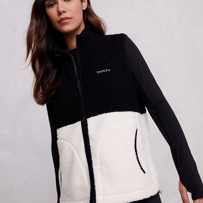 Rayner Womens Sherpa Gilet - Vanilla