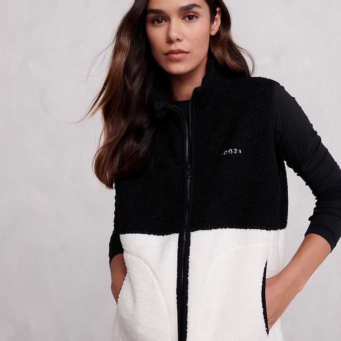 Rayner Womens Sherpa Gilet - Vanilla