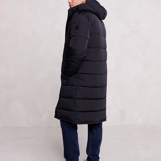 Langrick Mens Long Padded Jacket - Black