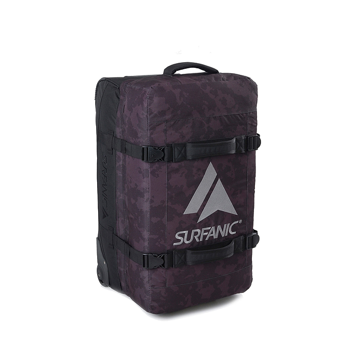 Surfanic Maxim 3.0 70L Roller Bag - Black Map