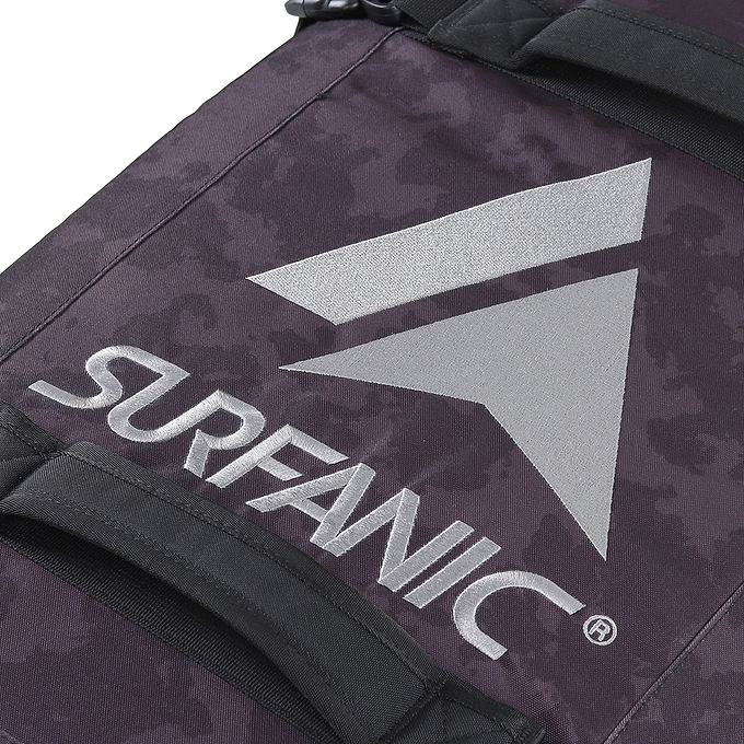 Surfanic Maxim 3.0 70L Roller Bag - Black Map