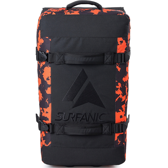 Surfanic Maxim 3.0 70L Roller Bag - Orange Map