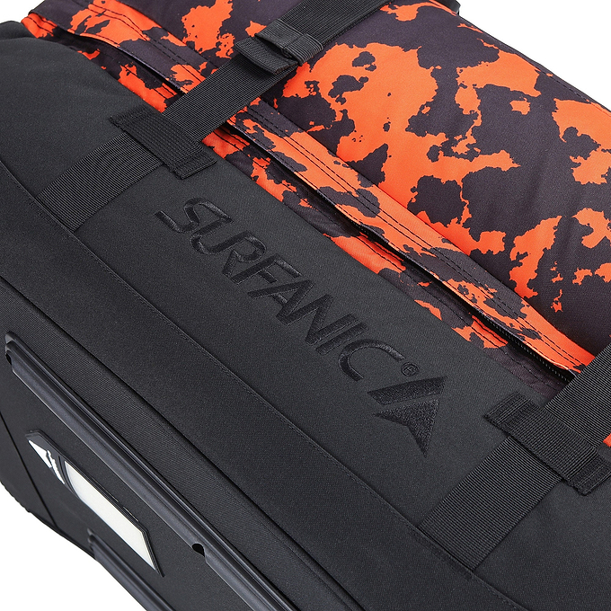 Surfanic Maxim 3.0 70L Roller Bag - Orange Map