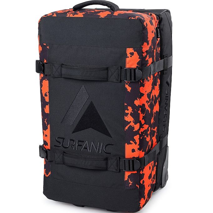 Surfanic Maxim 3.0 70L Roller Bag - Orange Map