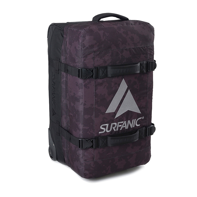 Surfanic Maxim 3.0 120L Roller Bag - Black Map