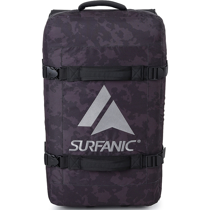 Surfanic Maxim 3.0 120L Roller Bag - Black Map