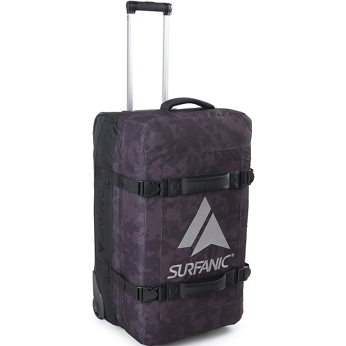 Surfanic Maxim 3.0 120L Roller Bag - Black Map