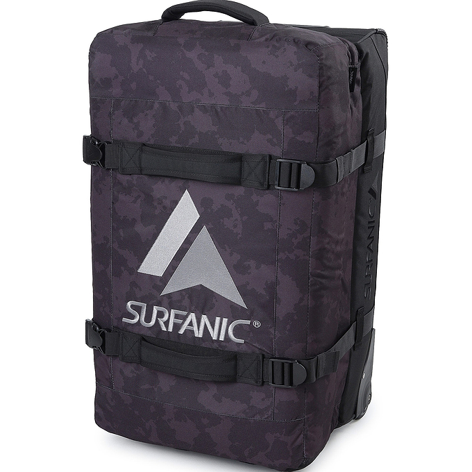 Surfanic Maxim 3.0 120L Roller Bag - Black Map