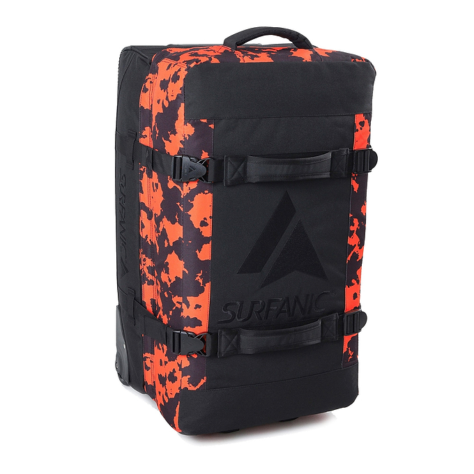 Surfanic Maxim 3.0 120L Roller Bag - Orange Map