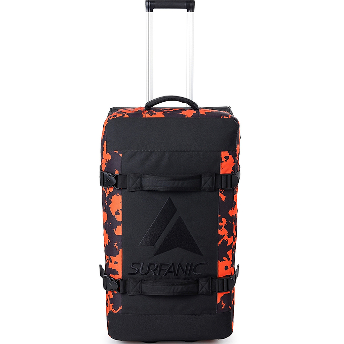 Surfanic Maxim 3.0 120L Roller Bag - Orange Map