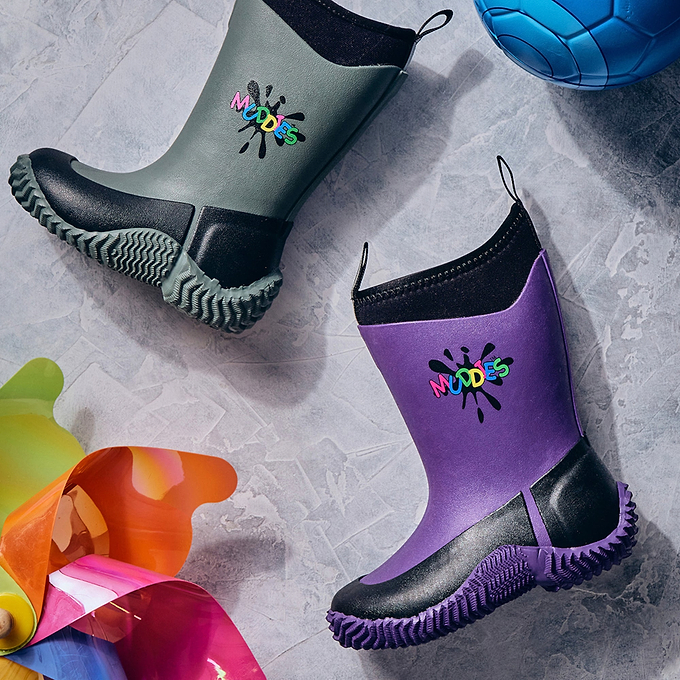 Grubs Boots Muddies Icicle Wellies Kids - Purple