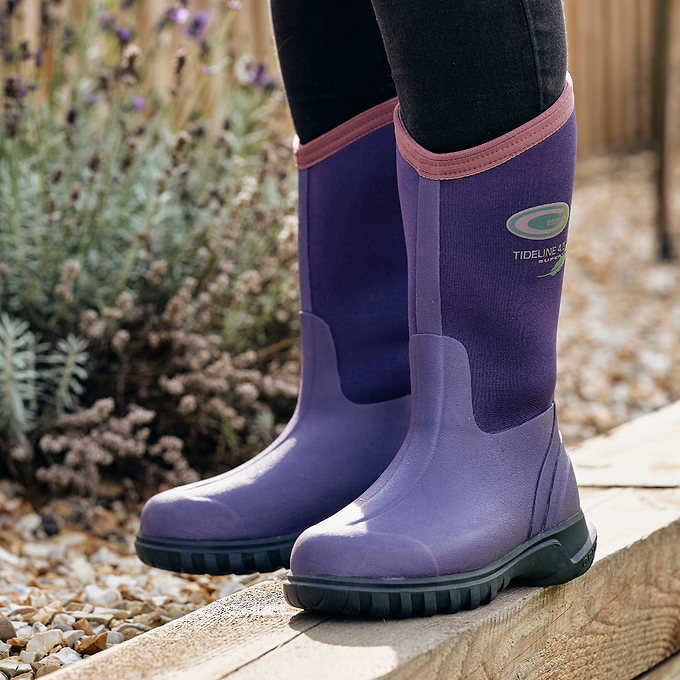 Grubs Boots Tideline Wellies Womens - Purple