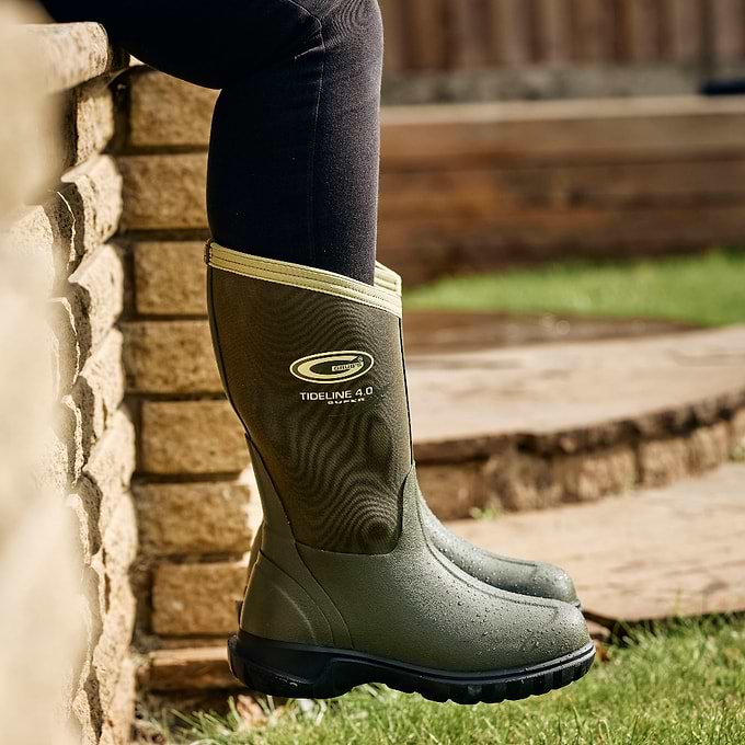 Wellies Olive Green Rain Boots Grubs Boots Tideline Wellies Unisex
