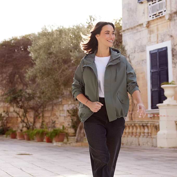 Vena Womens Waterproof Jacket Pale Khaki – TOG24