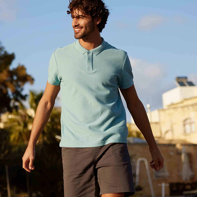 Wexler Mens Polo Shirt - Light Sky