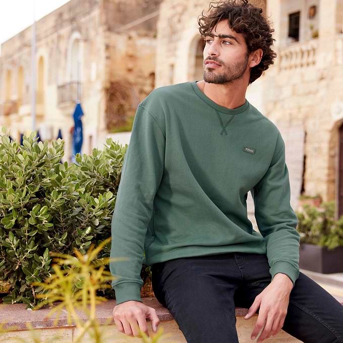 Wyatt Mens Sweatshirt Light Forest