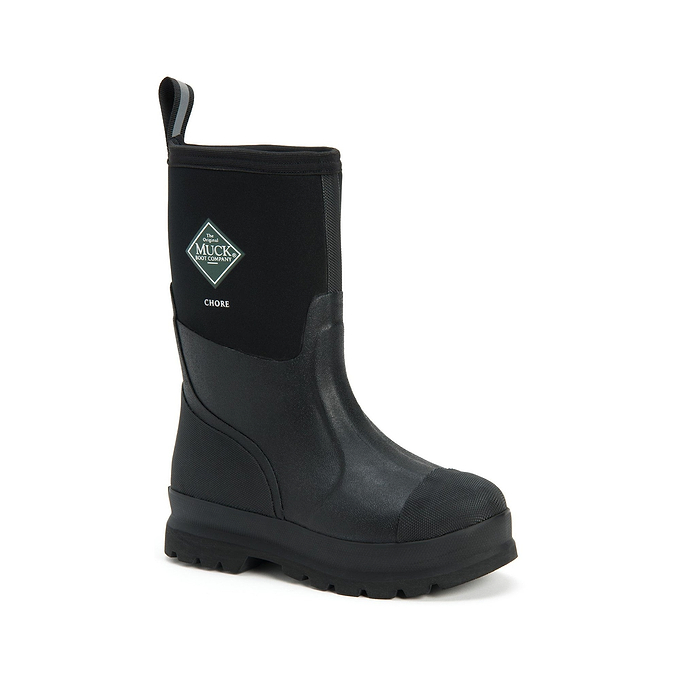 Muck Boots Chore Classic Mid Patterned Unisex Wellington - Black