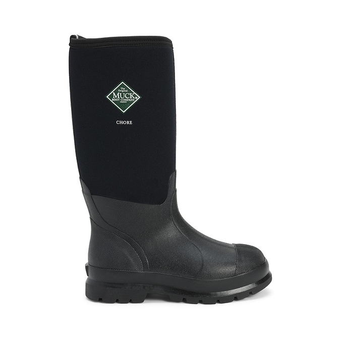 Muck Boots Chore Classic Hi Patterned Unisex Wellington - Black