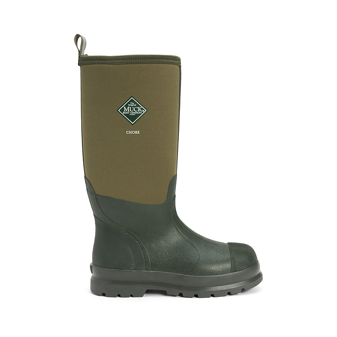 Muck Boots Chore Classic Hi Patterned Unisex Wellington - Moss