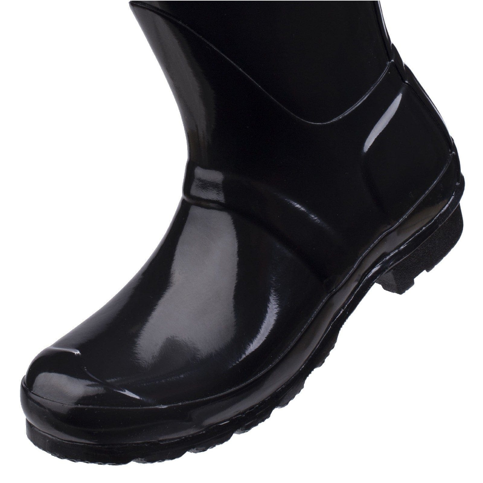 Black high gloss hunter wellies best sale