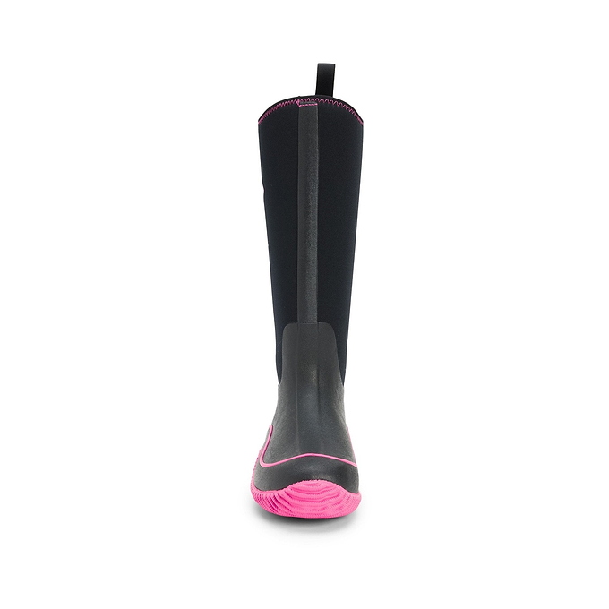 Muck Boots Hale Pull On Womens Wellington - Black/Pink
