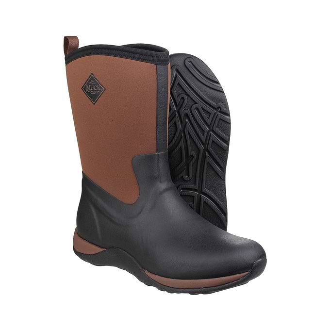 Muck Boots Arctic Weekend Womens Wellies Black/Tan TOG24
