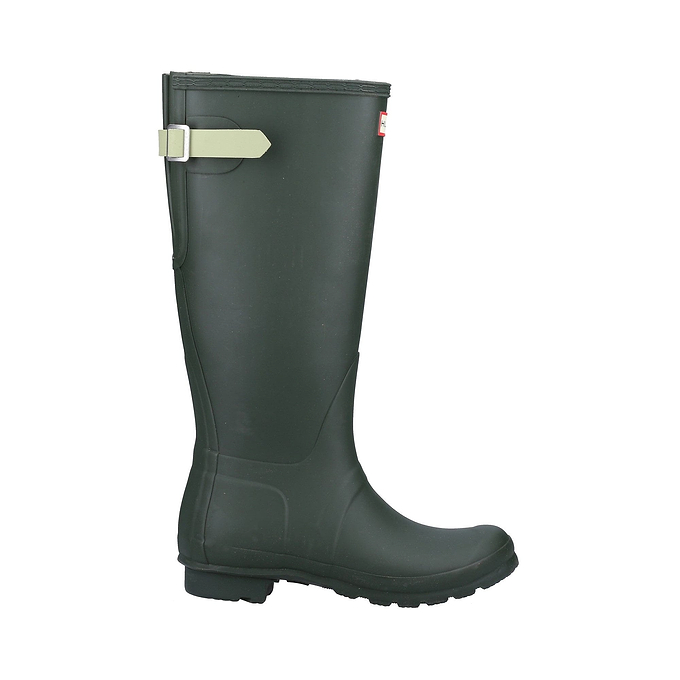 Hunter Original Tall Back Adjustable Womens Wellington Boots - Green
