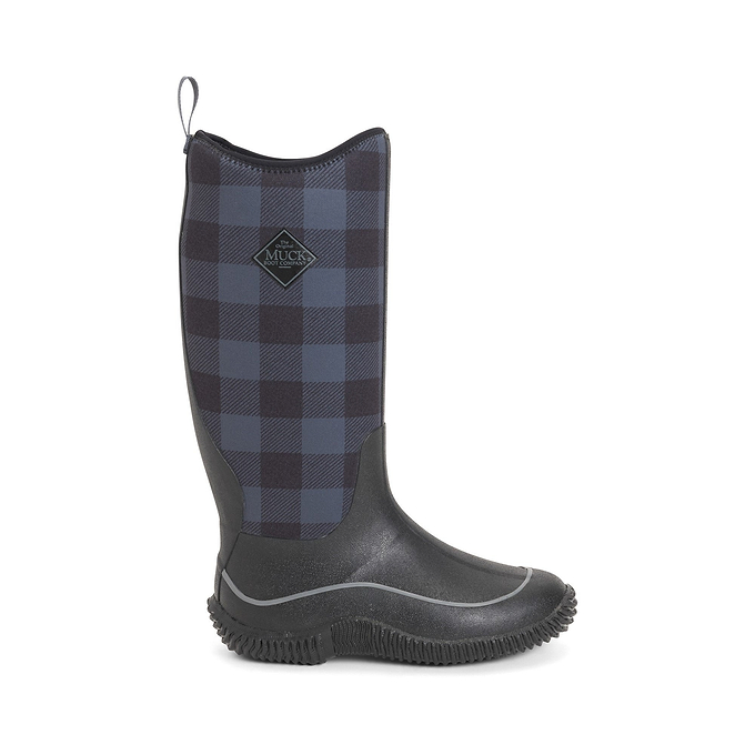 Muck Boots Hale Womens Wellington - Black/Grey Plaid