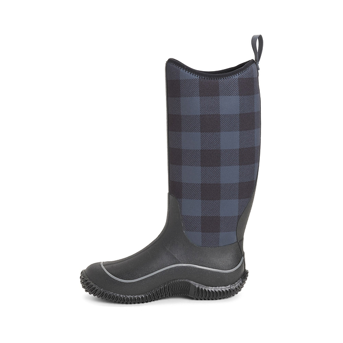 Muck Boots Hale Womens Wellington - Black/Grey Plaid