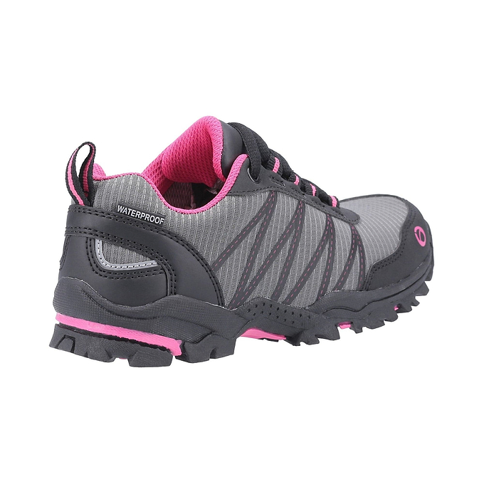 Cotswold Littledean Kids Hiking Waterproof Boots - Pink/Grey