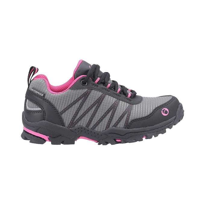 Cotswold Littledean Kids Hiking Waterproof Boots - Pink/Grey