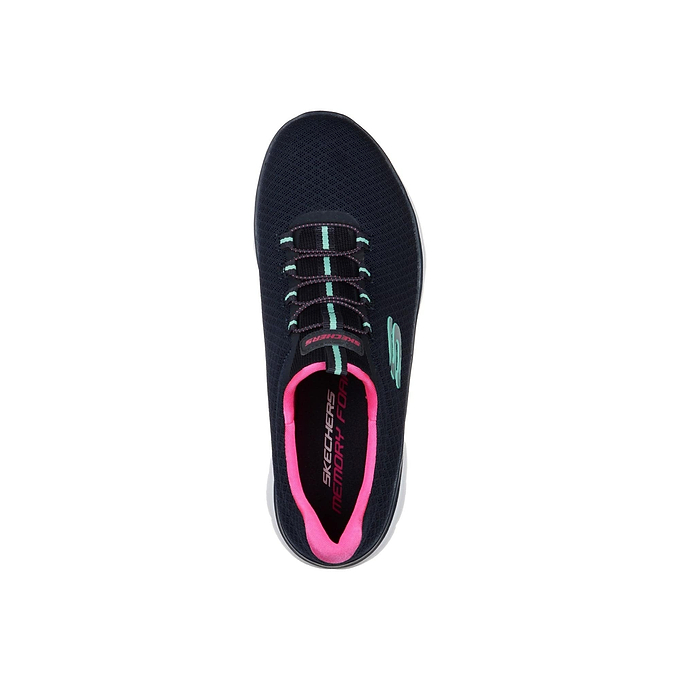 Skechers Summits Womens Sports Shoes - Navy/Hot Pink