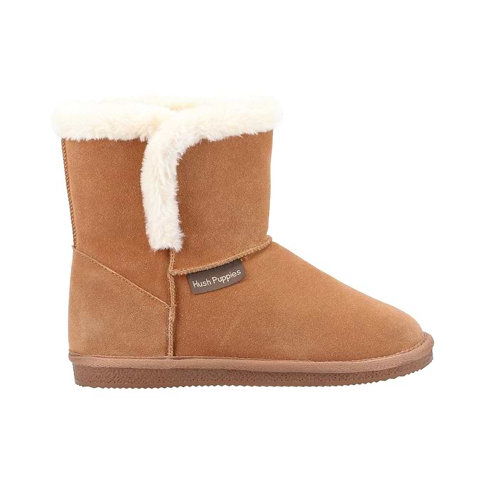 Hush Puppies Ashleigh Slipper Bootie - Tan