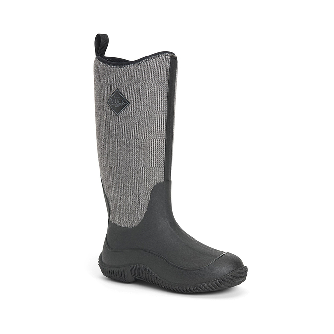 Muck Boots Hale Womens Wellington - Black/Fuzzy Herringbone
