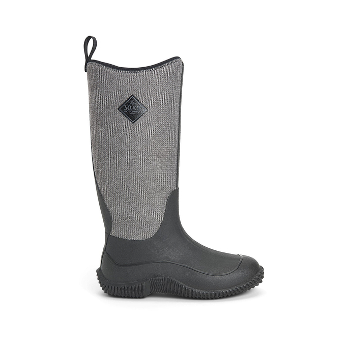 Muck Boots Hale Womens Wellington - Black/Fuzzy Herringbone