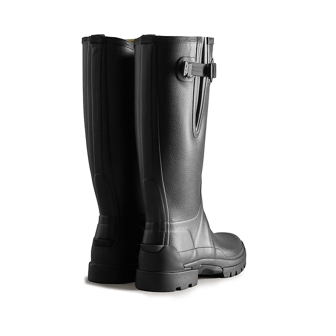 Hunter Balmoral Adjustable Mens Wellington - Black