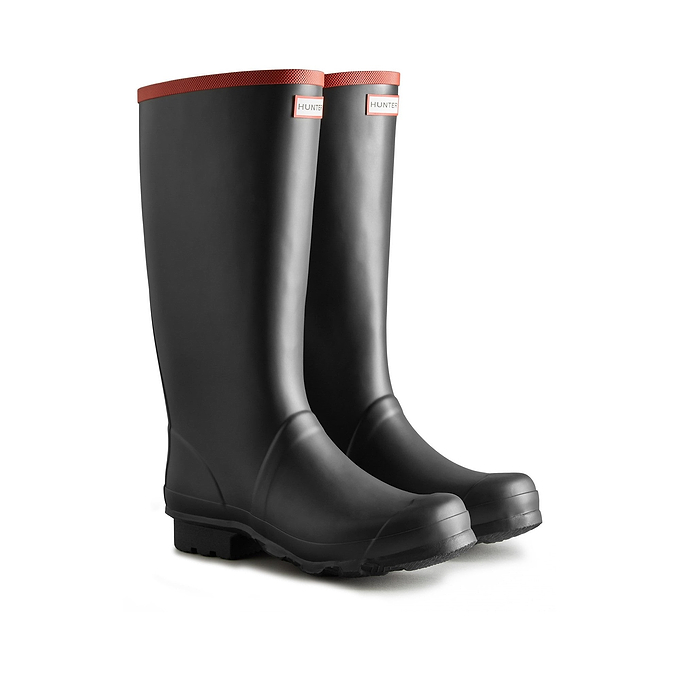 Hunter Argyll Full Knee Unisex Wellington - Black