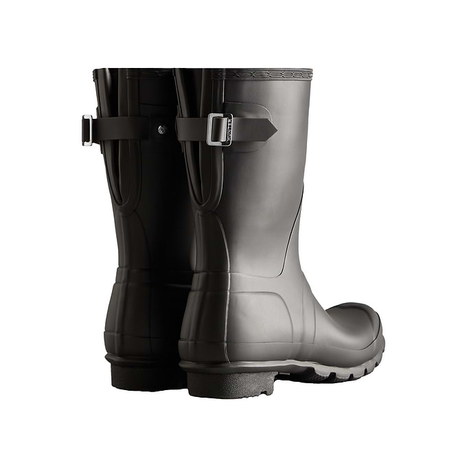 Hunter Short Back Adjustable Womens Wellies Black TOG24