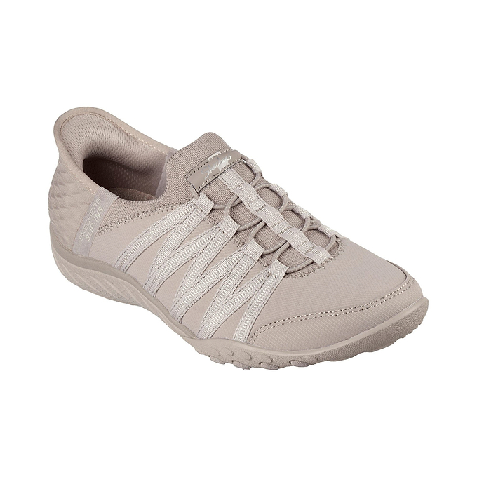 Skechers Breathe-Easy - Roll-With-Me Womens Shoes - Taupe