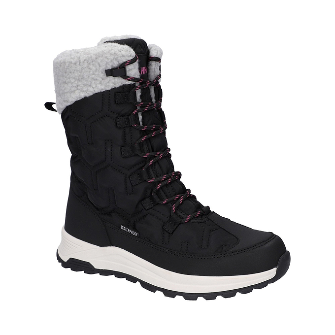 Hi-Tec Sophia Womens Boot - Jet Black/Festival Fuchsia