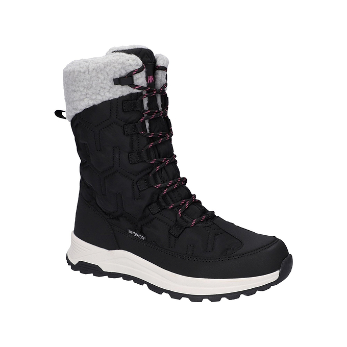 Hi-Tec Sophia Womens Boot - Jet Black/Festival Fuchsia