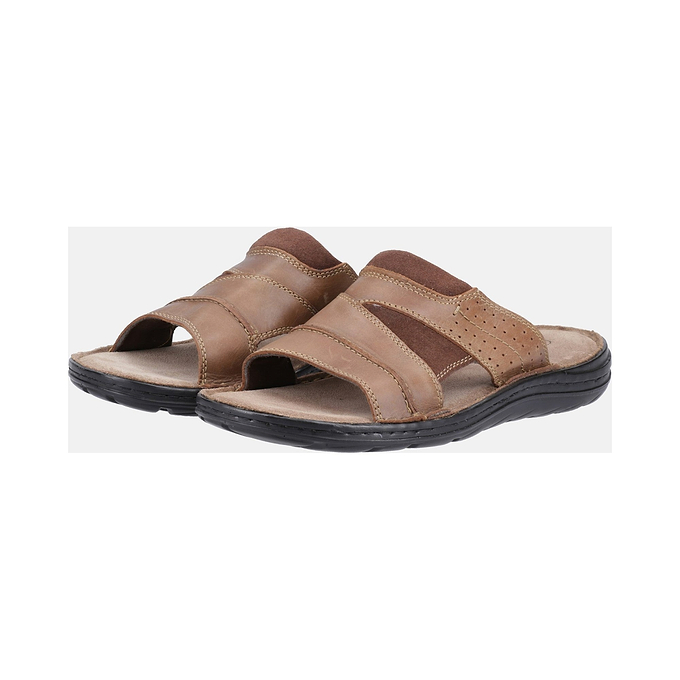 Hush Puppies Archer Mens Mule Sandal - Tan