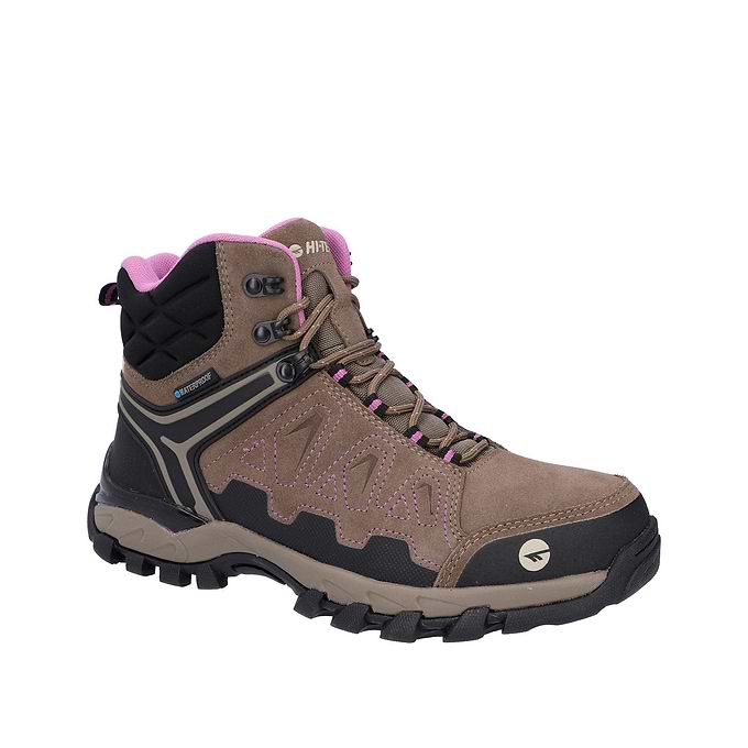 Hi-Tec V-Lite Explorer WP Womens Hiking Boots - Brown/Lilac