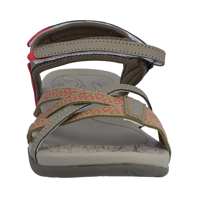 Hi-Tec Savanna II Womens Sandal - Lt Taupe/Olive/Sunset Coral