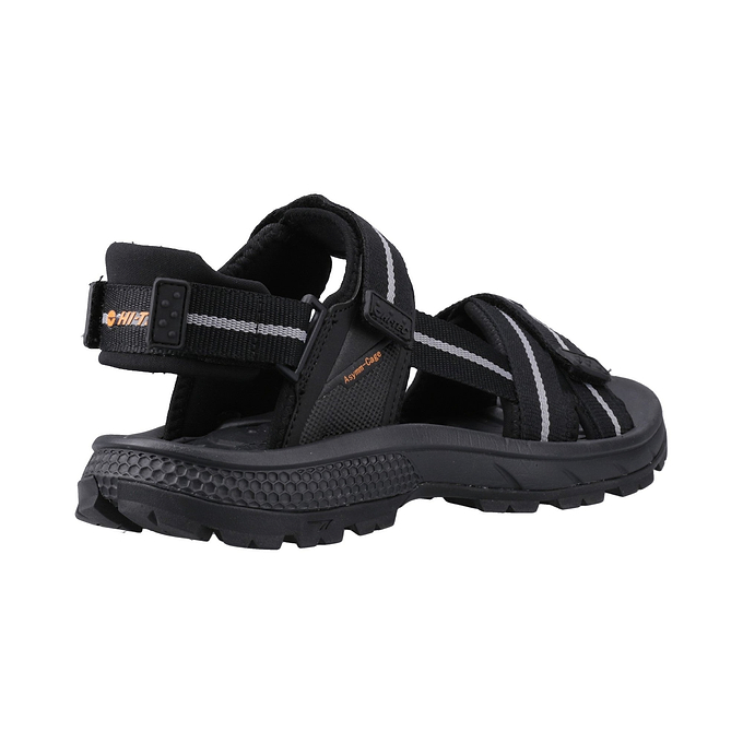 Hi-Tec Sierra Mens Sandal - Black/Grey/Orange