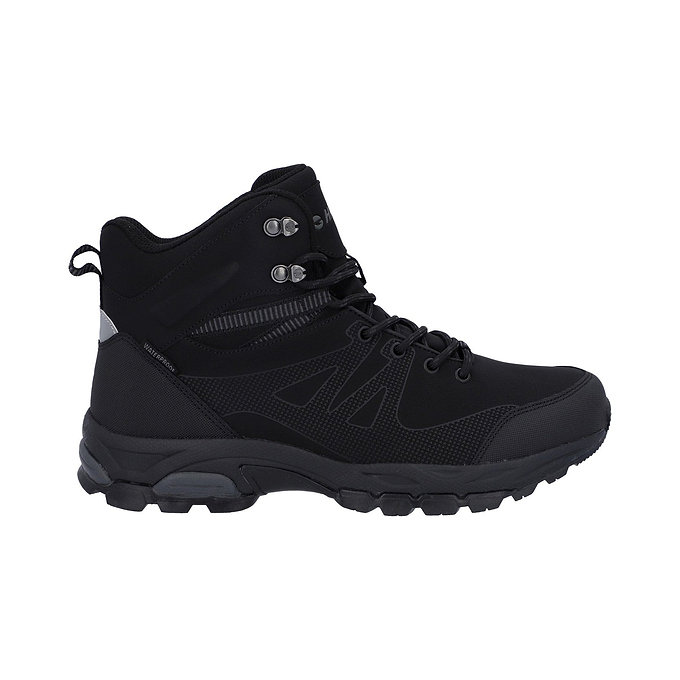 Hi-Tec Jackdaw Mid Mens Waterproof Boots - Black/Carbon Grey